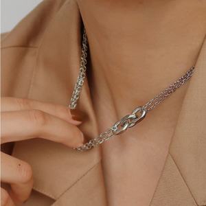 Collar de Cadena de Moda Personalizado, Chapado en Oro, de Acero Inoxidable Antideslustre, al por Mayor para Mujer - Product Image 2