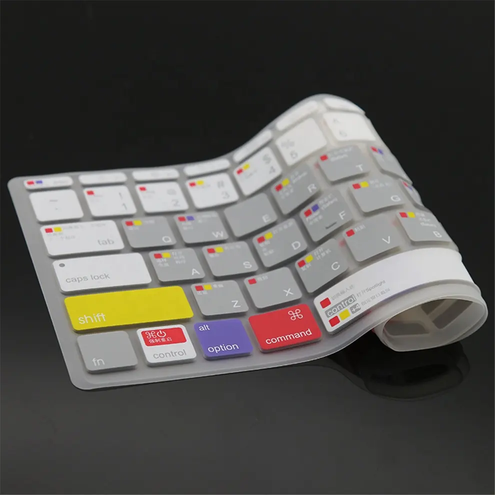 China Factory Laptop Protector Custom Waterproof Silicone Keyboard Skin