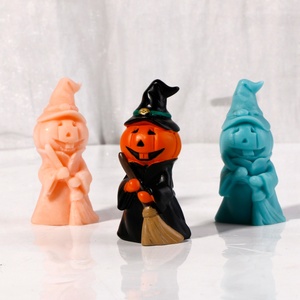 Molde de Silicona 3D de Calabaza Monstruo para Velas, Decoración de Fiesta de Halloween, Molde de Resina para Hacer Velas de Halloween - Product Image 2