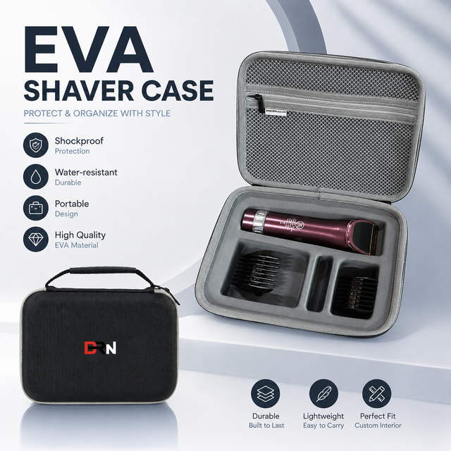 Custom Portable EVA Barber Hair Clipper Carrying Case Waterproof Shockproof Dustproof Travel Protective Case Organizer