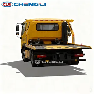 <b>Flatbed</b> Tow <b>Truck</b> Flat Bed Towing 6X4 <b>Flatbed</b> <b>Truck</b> for Sale 350HP Heavy-Duty Recovery Vehicle (CLW Custom-Built) - Product Image 4