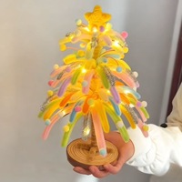 Bâton lumineux de Noël en forme de feu d'artifice, veilleuse scintillante en PVC, décoration d'ambiance, cadeau d'anniversaire idéal pour