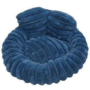 Cama de Lujo para Mascotas DO, Redonda, de Tela Oxford Afelpada, con Piel Sintética, Suave y Acogedora, para Perros Pequeños, Gatos y Perros, con Cojín Extraíble - Product Image 5