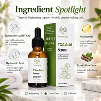 Sérum éclaircissant à l'acide tranexamique fermenté TXA, correcteur de taches brunes, éclaircissant, hyperpigmentation, unifie le teint, sérum pour le visage