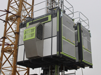 Monte-charge de chantier à double cage SCC200 de marque renommée pour la construction, à vendre
