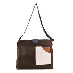 Bolsa de Lona Retro de Gran Capacidad para Mujer, Nueva Bolsa de Compras de Estilo Coreano con Correas de Colores - Product Image 1