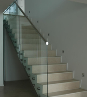 Support d'escalier robuste en acier inoxydable moderne à 90 degrés avec selle courbée pour rampe à tube rond, facile à installer
