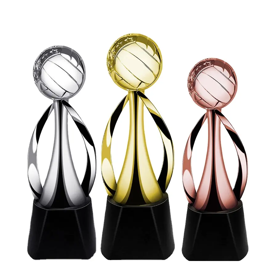 Doorzichtig Acryl Ontwerp Plastic Trofee Vorm Transparant Acryl Medaille Trofee Hars Voetbal Metalen Kroon Leger Crystal Black Trofee