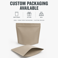 Sacs en papier kraft personnalisés avec fermeture éclair, impression numérique, fournisseur de pochettes kraft imprimées sur mesure