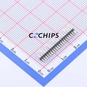 KH-1.27PH90-1X20P-L10.5 Pin Header Bent Lead Through Hole,P=1.27mm Connector 1x20P 1.27mm Pin Header Right Angle Insert - Product Image 2