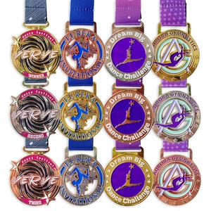 Free Mouckup Custom Dance <span class=keywords><strong>Got</strong></span> Talent Medallas Metal Star Rhythmic Gymnastics Race Award Medallas con cinta - Product Image 2