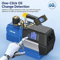 Bomba de Vacío VALUE VP8DSV 220V/50Hz de Doble Etapa A2L (240L/min) con Operación Remota Inteligente y Vacuómetro VMV1S