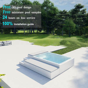 Échantillons de <span class=keywords><strong>piscine</strong></span> miniatures gratuits au <span class=keywords><strong>design</strong></span> 3D <span class=keywords><strong>Mini</strong></span> <span class=keywords><strong>piscine</strong></span> de spa de nage en fibre de verre pour l'extérieur <span class=keywords><strong>Piscine</strong></span> <span class=keywords><strong>hors</strong></span> <span class=keywords><strong>sol</strong></span> - Product Image 1