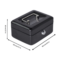 Coffret de sécurité miniature en métal verrouillable avec code, mignon, pour argent liquide, 150*118*80 mm