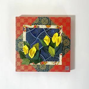 Panel de Arte de adorno de flores cuadrado de papel Washi de Origami tradicional hecho a mano para niños decoración Interior recuerdo japonés - Product Image 5