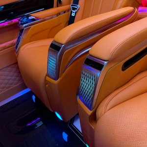 Accesorios Interiores de Lujo Estilo Maybach para <span class=keywords><strong>Mercedes</strong></span> <span class=keywords><strong>Vito</strong></span>, <span class=keywords><strong>Fundas</strong></span> de Asiento de Cuero Naranja Premium, Juego de Modificación de Acabados, Interior Completo - Product Image 3