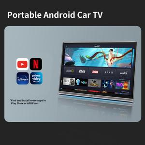 Monitor de Reposacabezas para Auto de <span class=keywords><strong>14</strong></span>'' con Android <span class=keywords><strong>14</strong></span>, Pantalla Táctil IPS, Reproductor de Video 4K, Transmisión Inalámbrica Dual, Luz de 7 Colores para Auto y Hogar - Product Image 2