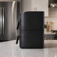 Friteuse à air électrique LED à double panier, capacité 6L+6L, pour une cuisson saine, usage domestique, avec ensemble de casseroles amovibles