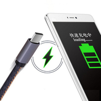 Cable micro USB de carga de sincronización de datos rápida de 2.4A para teléfonos móviles Samsung Android