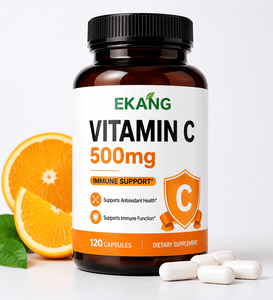 Capsules de Vitamine C 500mg Fabriquées aux États-Unis, Soutien Immunitaire, Antioxydant, Santé de la Peau, Énergie et Vitalité, 120 Capsules - Product Image 4