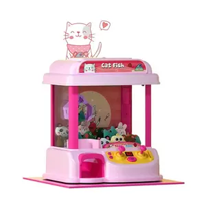 Elektrische Clip Pop Crane Machine Speelgoed Muntautomaat Arcade Snoep Klauw Machine Mini