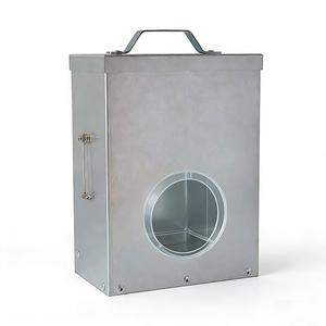 JH-Mech OEM Alimentador automático para aves <span class=keywords><strong>de</strong></span> corral Impermeable Eficiente Puerto medio 3 libras <span class=keywords><strong>Gravedad</strong></span> Alimentador y <span class=keywords><strong>bebedero</strong></span> para pollos - Product Image 1