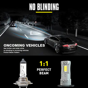 L3 H11/H8 LED Ampoules antibrouillard ou DRL 3500 Lumens 6500K <span class=keywords><strong>Cool</strong></span> White Light 300% Luminosité de remplacement pour phares de voiture Ampoules Auto - Product Image 3