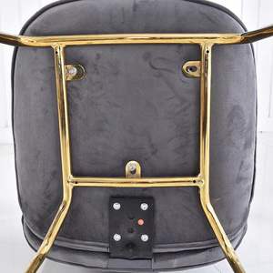 Campione libero intera vendita moderno ristorante sedia in velluto nordico <span class=keywords><strong>poltrona</strong></span> da pranzo in tessuto tessuto sedia da pranzo con gamba d'<span class=keywords><strong>oro</strong></span> - Product Image 6