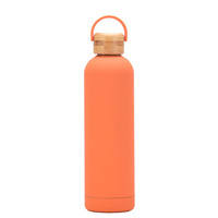 Thermos isotherme en acier inoxydable 350ML/500ML/750ML, gourde de sport avec surface douce au toucher