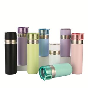 Custom logo 500ml <b>Double</b> <b>Wall</b> Travel <b>Mug</b> With Handle Sport Camping Water Bottle New Product Ideas 2025 - Product Image 1