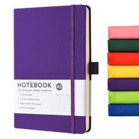 Carnets A5 en cuir pour l'école Journal couverture rigide avec logo personnalisé de luxe en gros