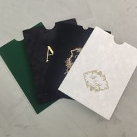 Carte d'invitation de luxe en velours imprimée par transfert thermique, style pochette, pour mariage, événement professionnel ou fête