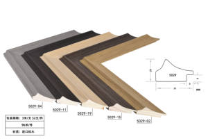 Hồ Sơ Gỗ Mat Màu Đen Veneer Gắn Kết Khung Tường Bằng Gỗ Khung Cho Vải Hình Ảnh Khung Gỗ Cho Bức Tranh Nghệ Thuật - Product Image 5
