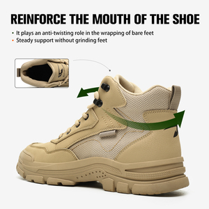 <b>Work</b> Safety <b>Shoes</b> <b>Men</b> Soft Soled Lightweight Breathable Steel Toe Cap Boots Anti Smashing Anti Stabbing Factory Use - Product Image 6
