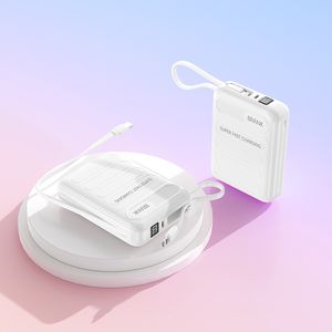 Mini batterie externe 2 en 1 10000mAh Charge rapide Type-C 2 câbles intégrés Chargeur portable <span class=keywords><strong>Gadget</strong></span> technologique Livraison gratuite pour les entreprises - Product Image 1