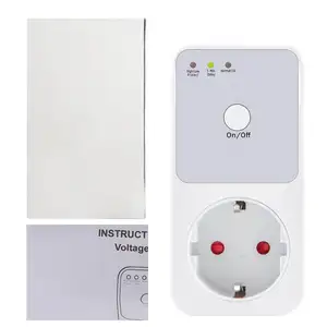 Protetor de voltagem automático ac 220v eu, interruptor de tomada, protetor de segurança, frigorífico, protetor de voltagem