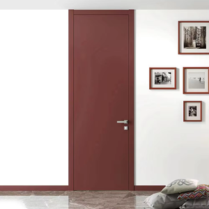 باب خشبي جاهز للشحن بالجملة أحدث تصميم باب داخلي لباب الغرفة - Product Image 3