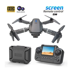 <span class=keywords><strong>Drone</strong></span> E88 abordable pour débutants, best-seller, avec deux caméras, mini-jouet télécommandé avec écran de contrôle à distance, design pliable - Product Image 1