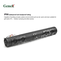 Barre de son marine en plastique 32 pouces avec 11 haut-parleurs, éclairage RGB et protection IP66, pour chariots de golf - Vente directe usine