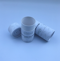 Emballage en tube poussoir en carton kraft biodégradable, recyclable et écologique pour baume à lèvres, déodorant et rouge à lèvres