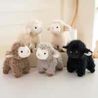 Peluche Mouton Kawaii Super Douce en Gros, Jouet en Peluche Animal en Tissu, 5 Couleurs, Idéal Cadeau d'Anniversaire, Taille Personnalisée