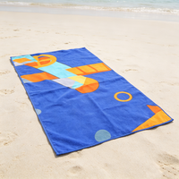 Serviette de plage turque en microfibre antibactérienne, absorbante, séchage rapide, sans sable, écologique, avec logo imprimé numérique personnalisé pour l'été