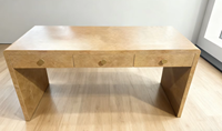 Bureau d'art moderne en bois massif écologique American Rh Furniture avec tiroirs, démontable et durable