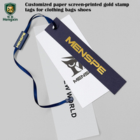 Étiquettes de vêtements personnalisées à bas prix avec impression de logo et nom, étiquettes de vêtements en papier avec cordon