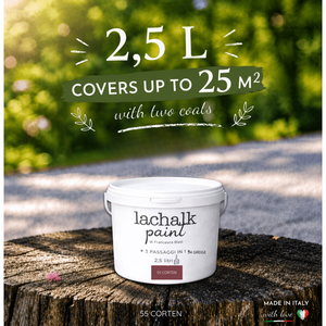 55 CORTEN 25 lt LaChalk the evolution of chalk <b>paint</b> Where chalk meets resin: Hybrid Chalk Resin <b>Paint</b> made in Italy - Product Image 2