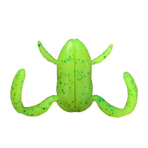 Vente chaude coups de pied grenouille 2.2g 6.2g 13g cuillère à eau grenouille poisson noir spécial tuer TPE tonnerre grenouille leurre de pêche noir - Product Image 1