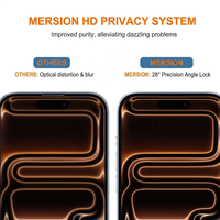 Protection d'écran en verre trempé anti-espion 28 degrés 0,33 mm 2.5D pour iPhone 17 16 15 14 13 12 X Pro Max