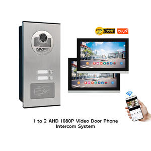 Système de vidéophone familial haute sécurité avec écran tactile 10,1 pouces, application Tuya, résistant à l'eau, pour immeubles multi-appartements - Product Image 1