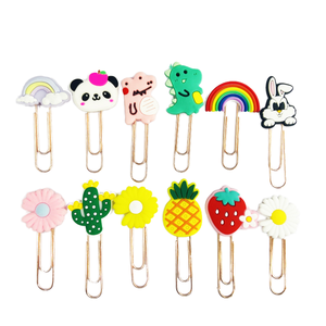 Clips en caoutchouc personnalisés, 50 pièces, bon marché, PVC, pour livres, Logo personnalisé - Product Image 1