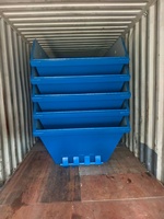 Bac de chantier empilable multi-usages en acier Q235 pour le recyclage des déchets de construction, bac à déchets fiable pour l'Australie